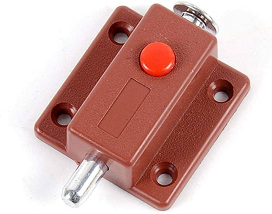 4 pcs Automatic Spring Loaded Cabinet Door Bolt Lock Push Button